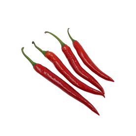 Red Chili Spur Pepper with Stem (Graded)